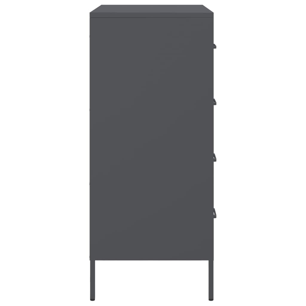 Buffet anthracite 68x39x89 cm acier - XIOS