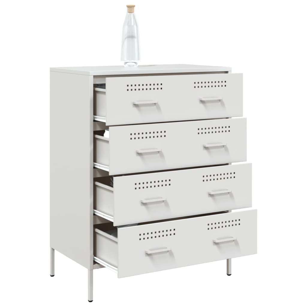 Buffet blanc 68x39x89 cm acier - XIOS