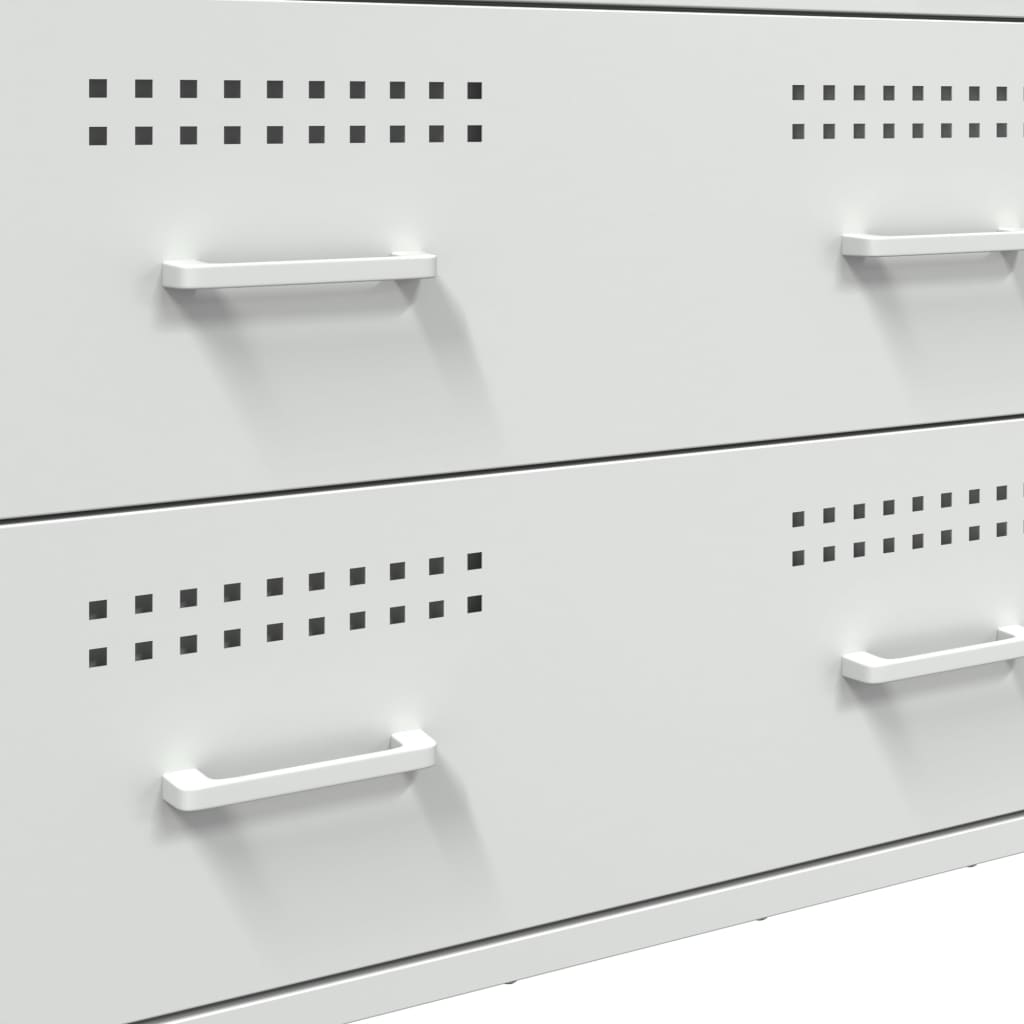 Buffet blanc 68x39x89 cm acier - XIOS