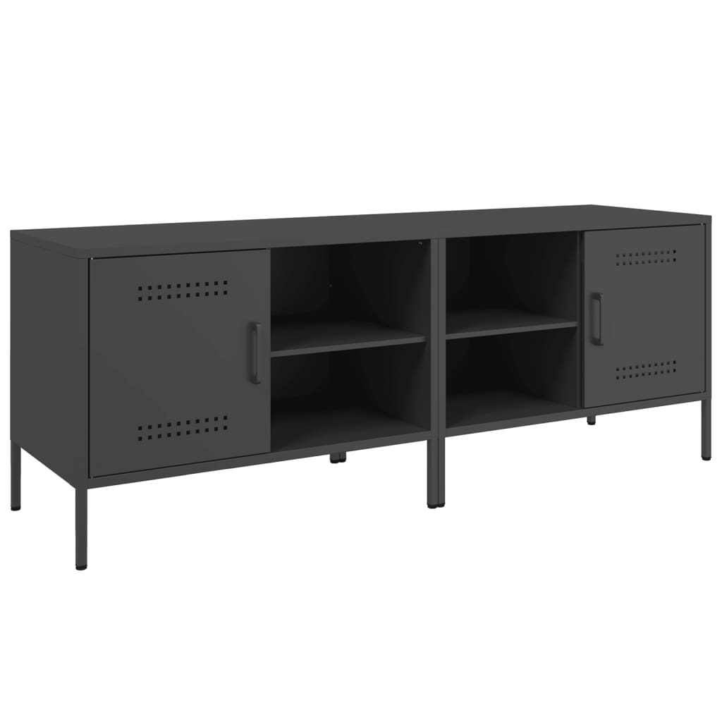 Meubles TV 2 pcs noir 68x39x50,5 cm acier - XIOS