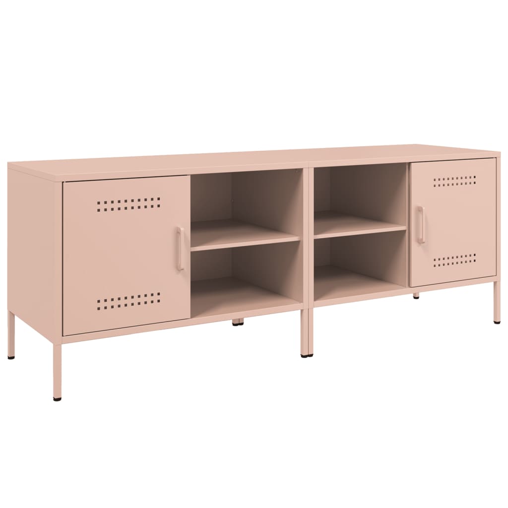 Meubles TV 2 pcs rose 68x39x50,5 cm acier - XIOS