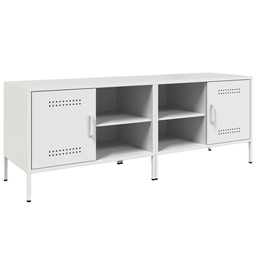 Meubles TV 2 pcs blanc 68x39x50,5 cm acier - XIOS
