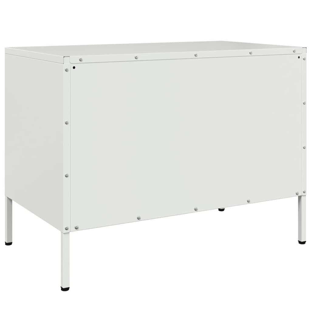 Meubles TV 2 pcs blanc 68x39x50,5 cm acier - XIOS