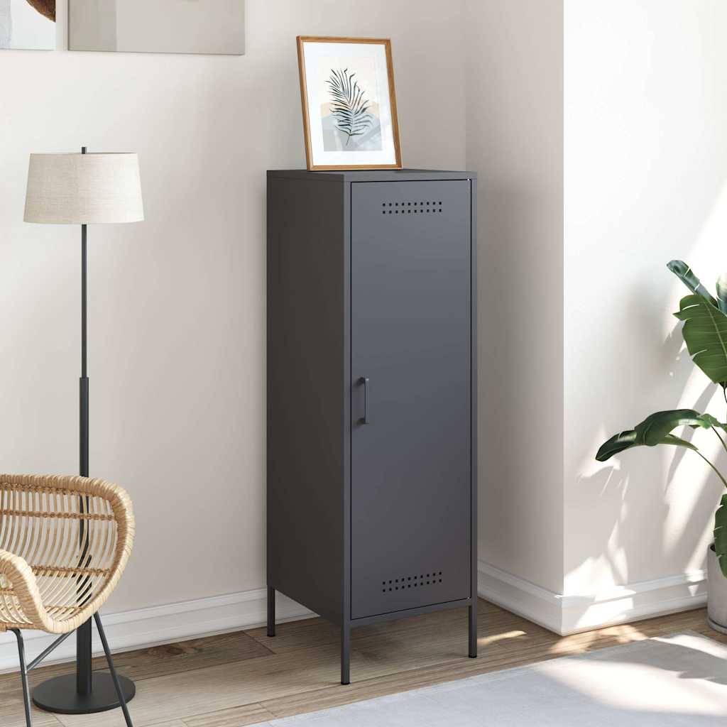 Buffet haut anthracite 36x39x113 cm acier - XIOS