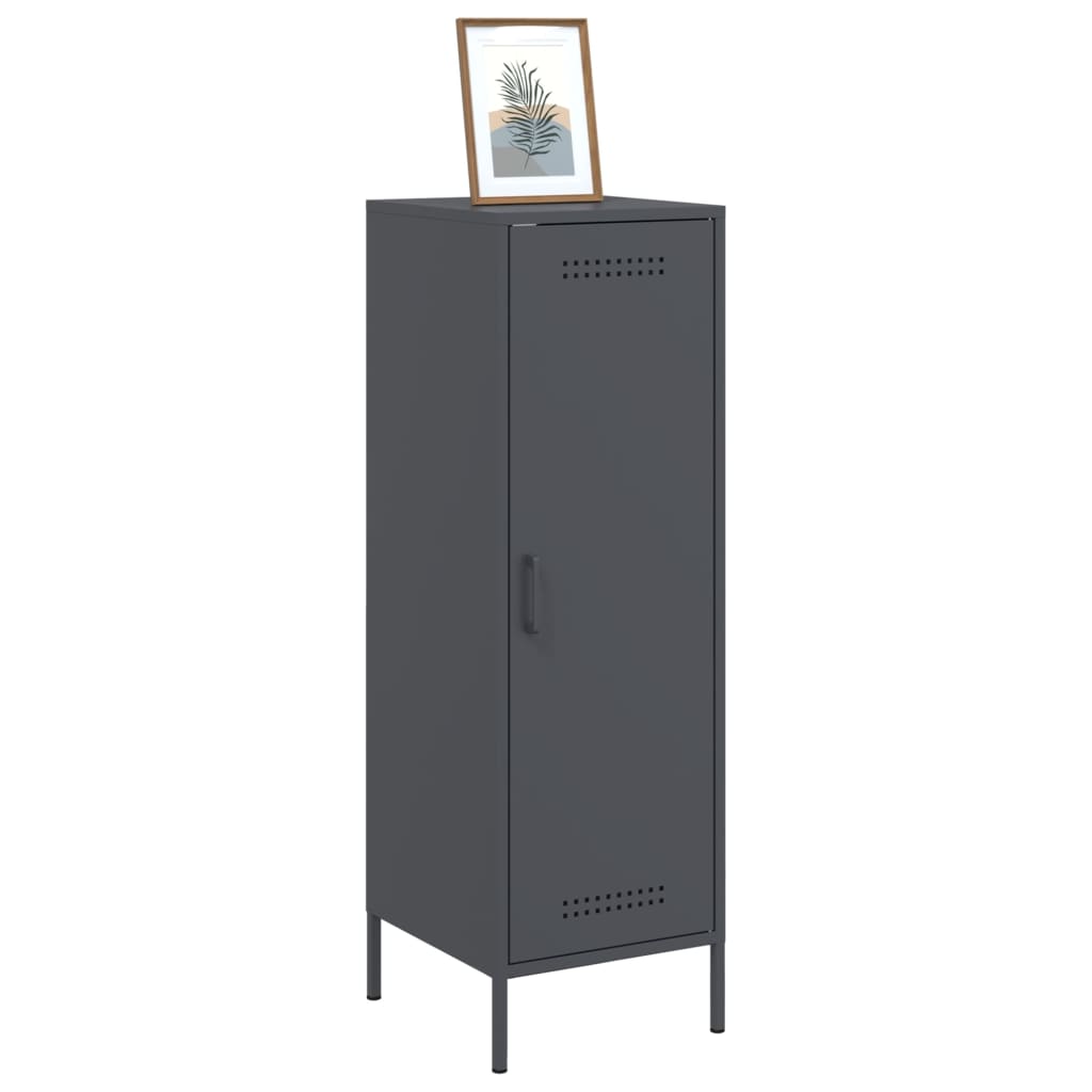 Buffet haut anthracite 36x39x113 cm acier - XIOS