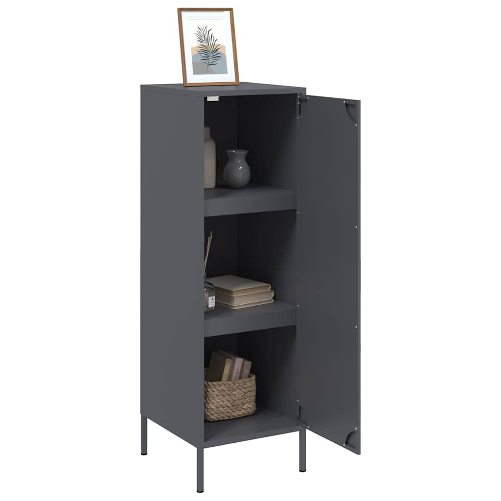 Buffet haut anthracite 36x39x113 cm acier - XIOS