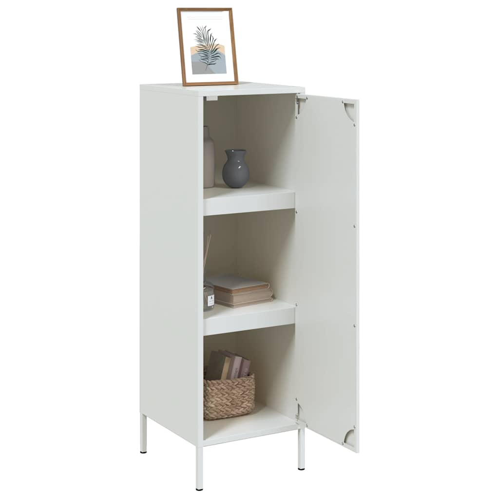 Buffet haut blanc 36x39x113 cm acier - XIOS