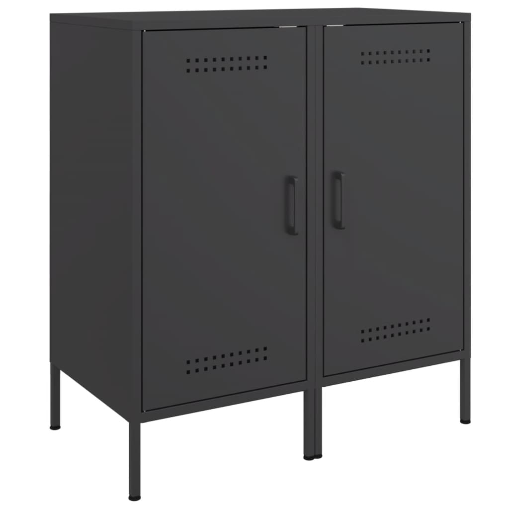 Buffets 2 pcs noir 36x39x79 cm acier - XIOS
