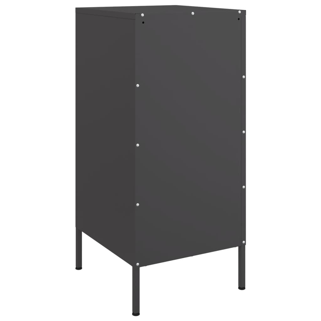 Buffets 2 pcs noir 36x39x79 cm acier - XIOS