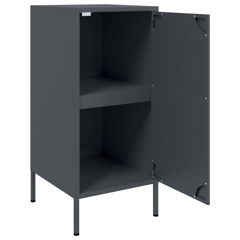 Buffets 2 pcs anthracite 36x39x79 cm acier - XIOS