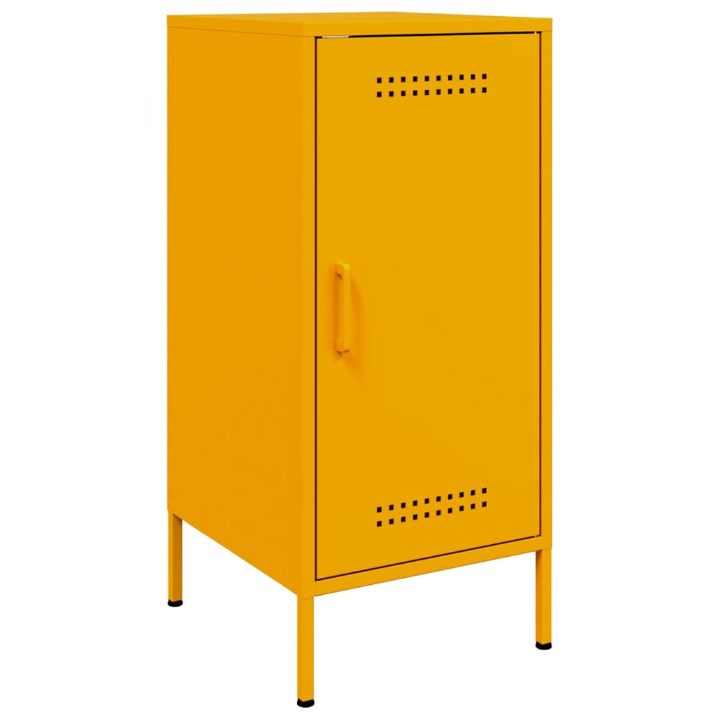 Buffets 2 pcs jaune moutarde 36x39x79 cm acier - XIOS
