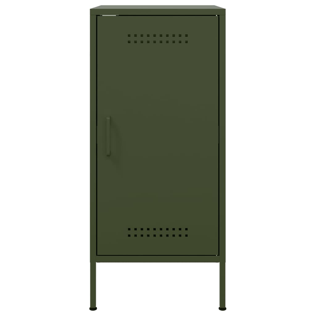 Buffets 2 pcs vert olive 36x39x79 cm acier - XIOS