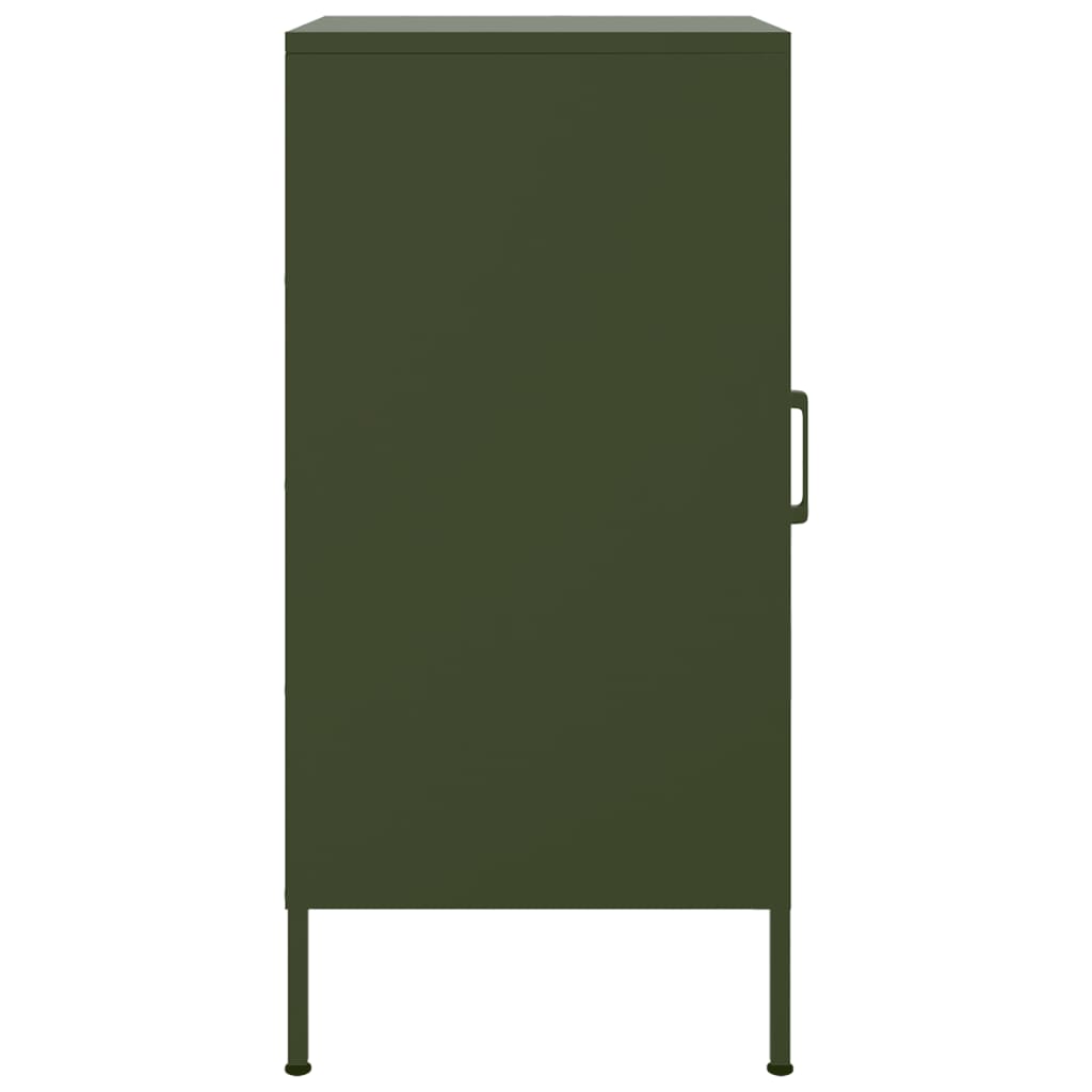 Buffets 2 pcs vert olive 36x39x79 cm acier - XIOS