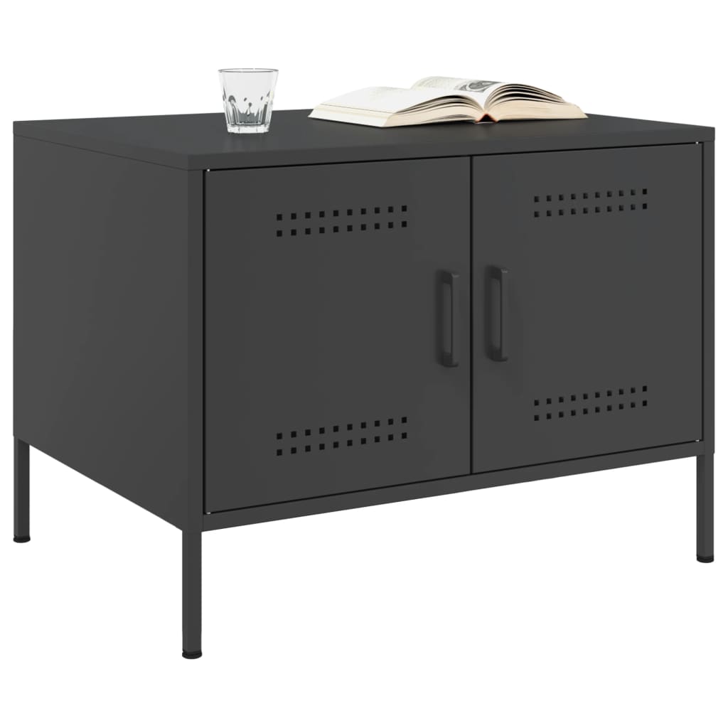 Table basse noir 68x50x50,5 cm acier - XIOS