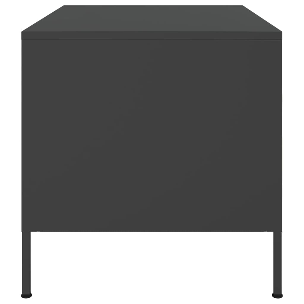 Table basse noir 68x50x50,5 cm acier - XIOS