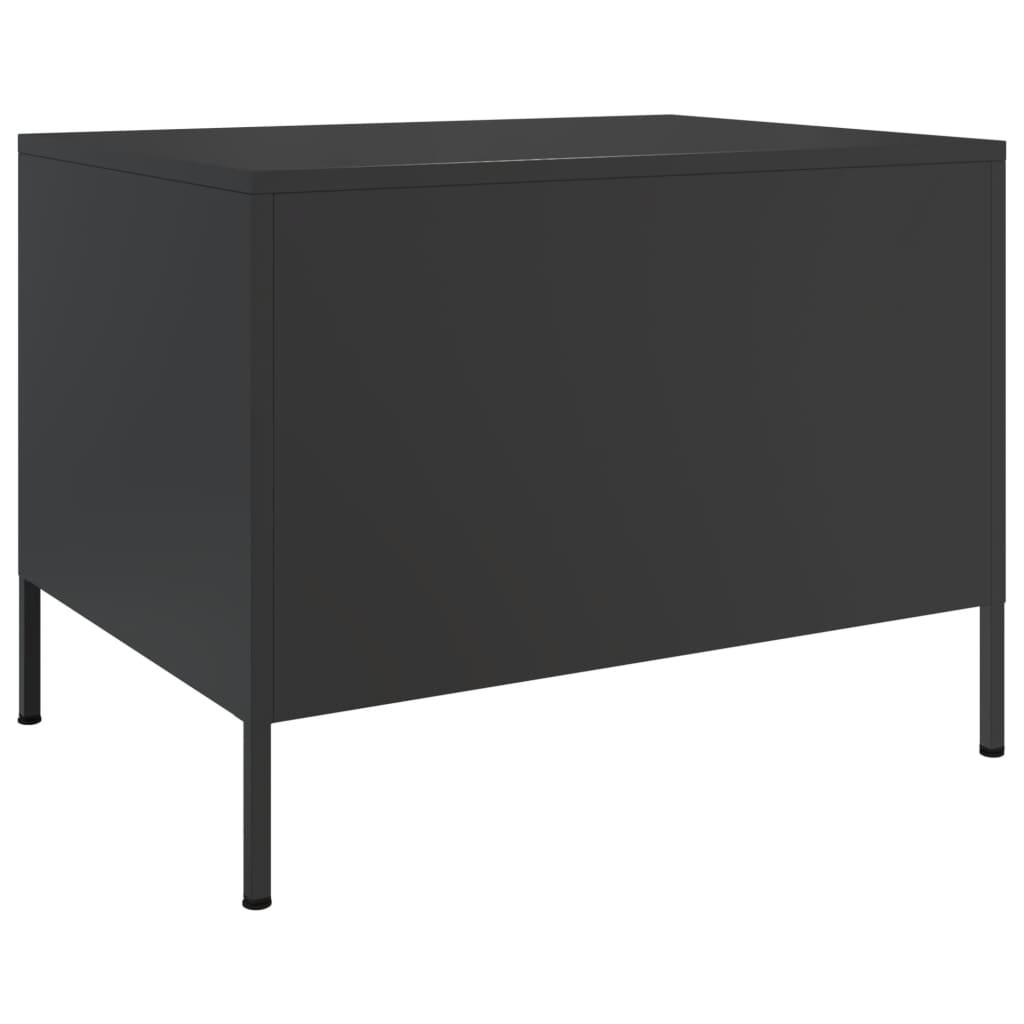 Table basse noir 68x50x50,5 cm acier - XIOS
