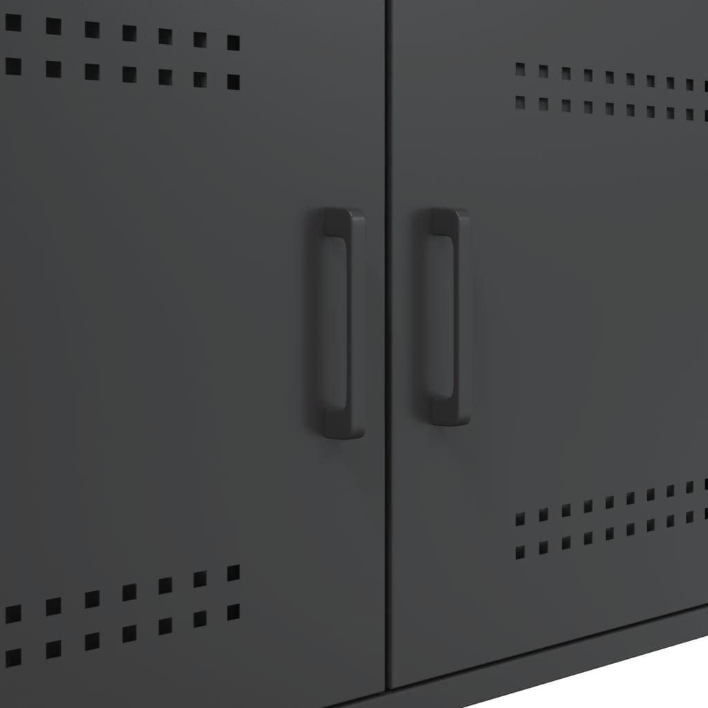 Table basse noir 68x50x50,5 cm acier - XIOS