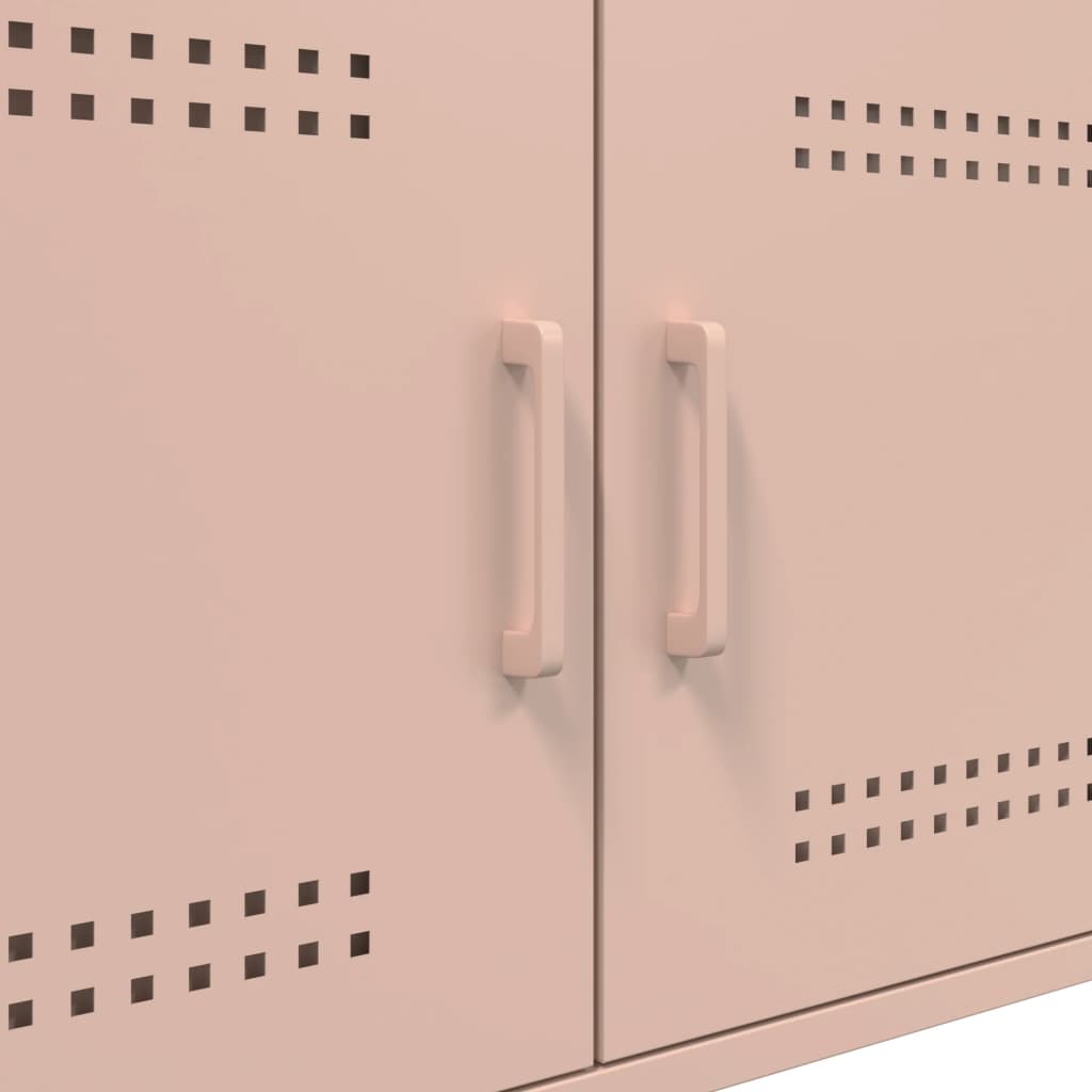 Table basse rose 68x50x50,5 cm acier - XIOS