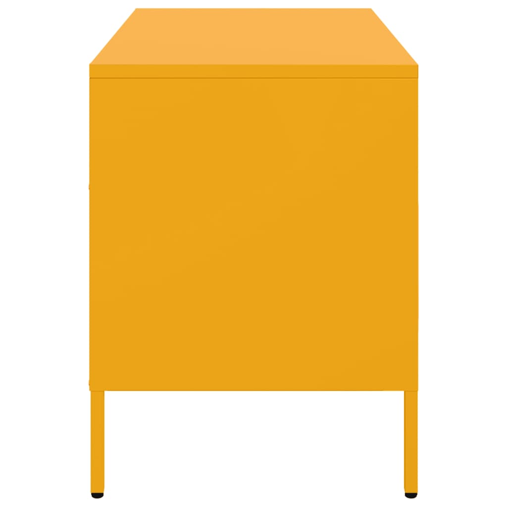 Meubles TV 2 pcs jaune moutarde 68x39x50,5 cm acier - XIOS