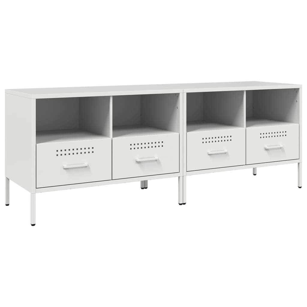 Meubles TV 2 pcs blanc 68x39x50,5 cm acier - XIOS