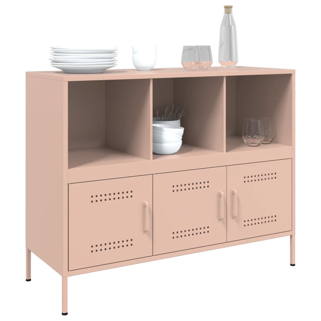 Buffet rose 100,5x39x79 cm acier - XIOS