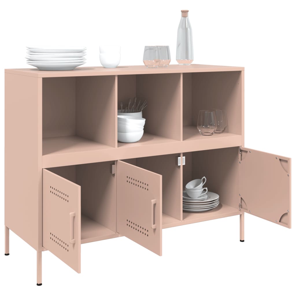 Buffet rose 100,5x39x79 cm acier - XIOS