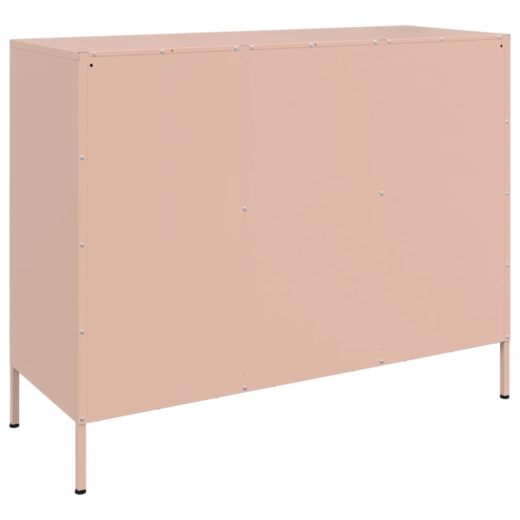 Buffet rose 100,5x39x79 cm acier - XIOS