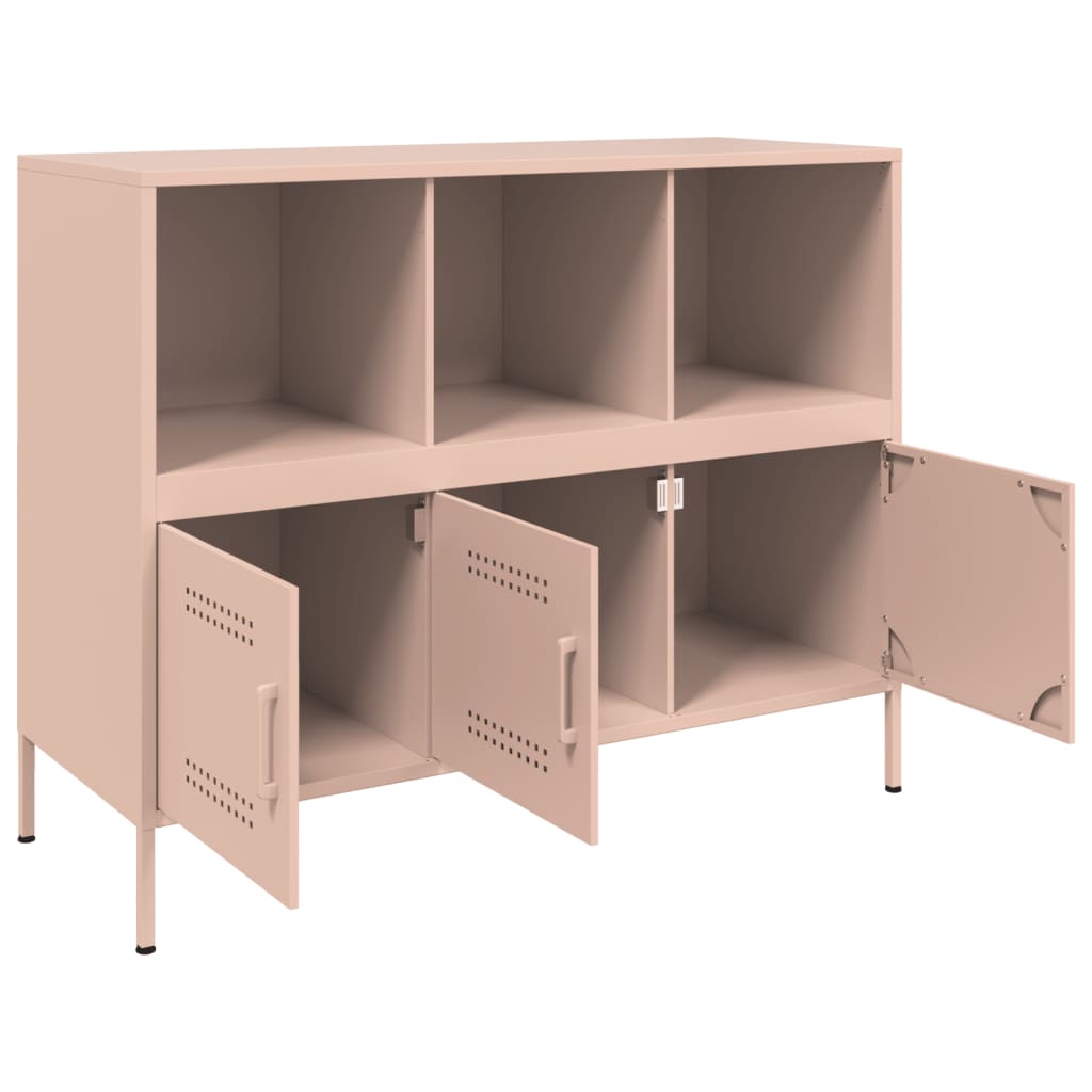Buffet rose 100,5x39x79 cm acier - XIOS
