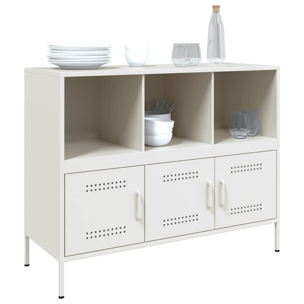 Buffet blanc 100,5x39x79 cm acier - XIOS