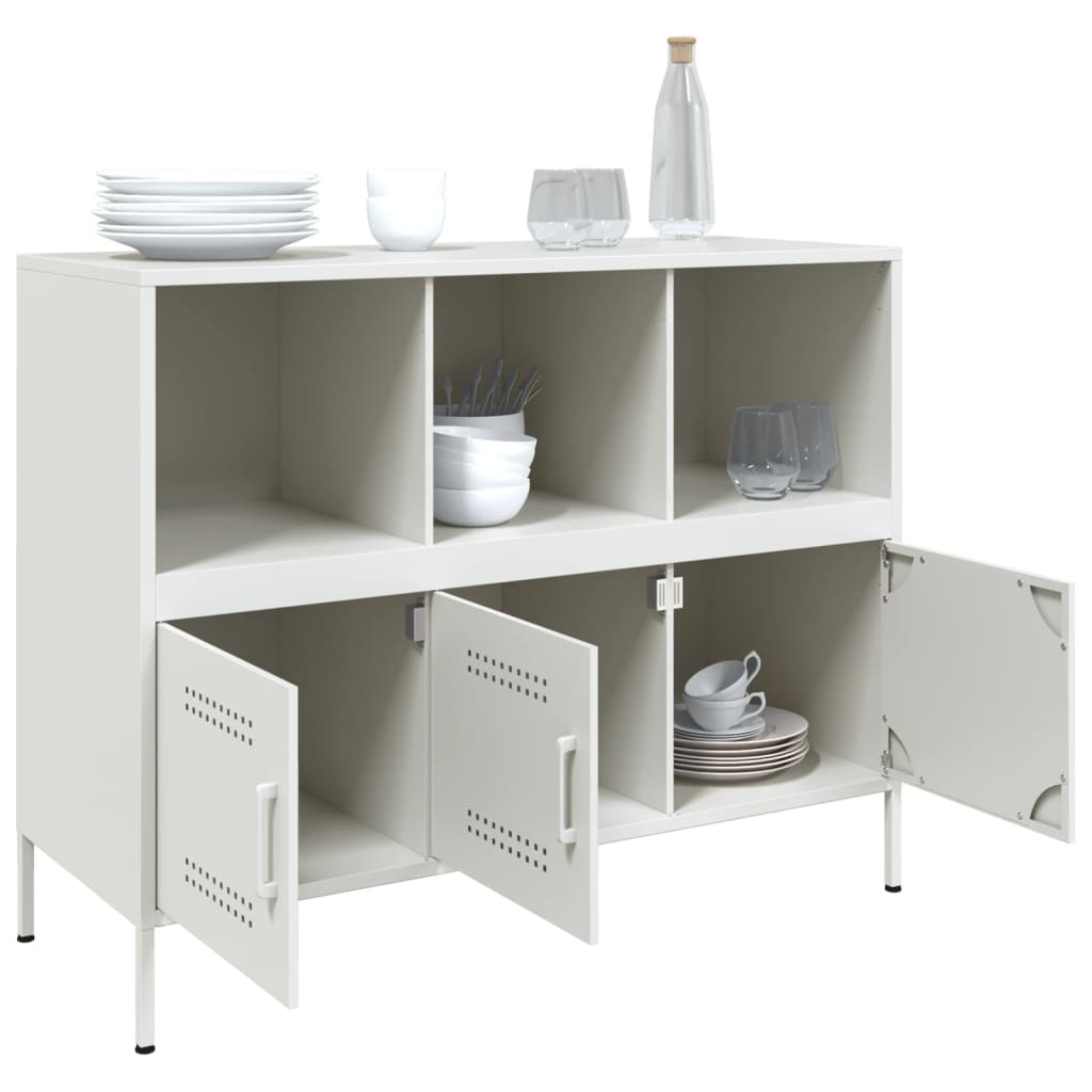 Buffet blanc 100,5x39x79 cm acier - XIOS