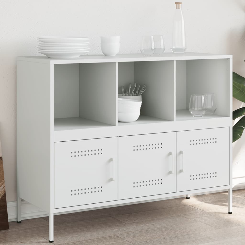 Buffet blanc 100,5x39x79 cm acier - XIOS