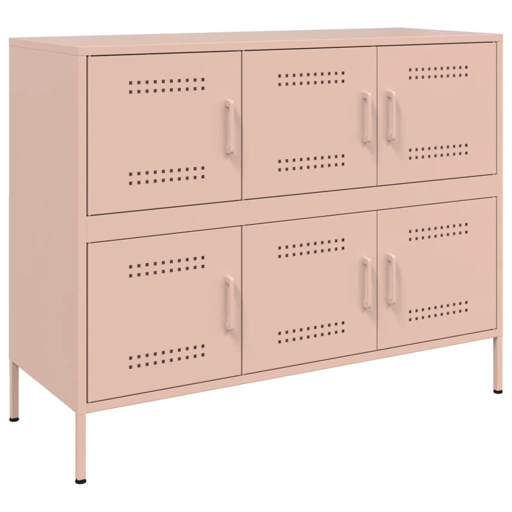 Buffet rose 100,5x39x79 cm acier - XIOS