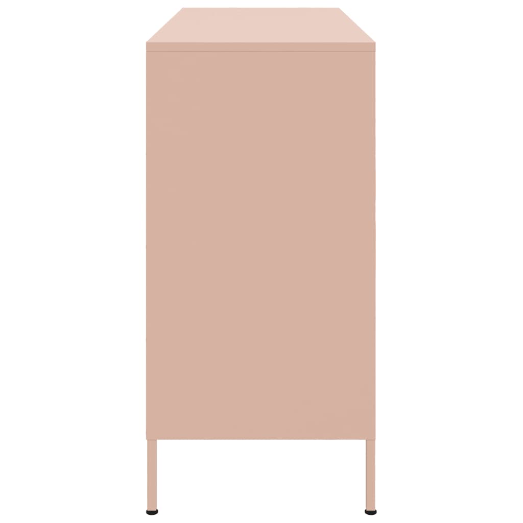 Buffet rose 100,5x39x79 cm acier - XIOS