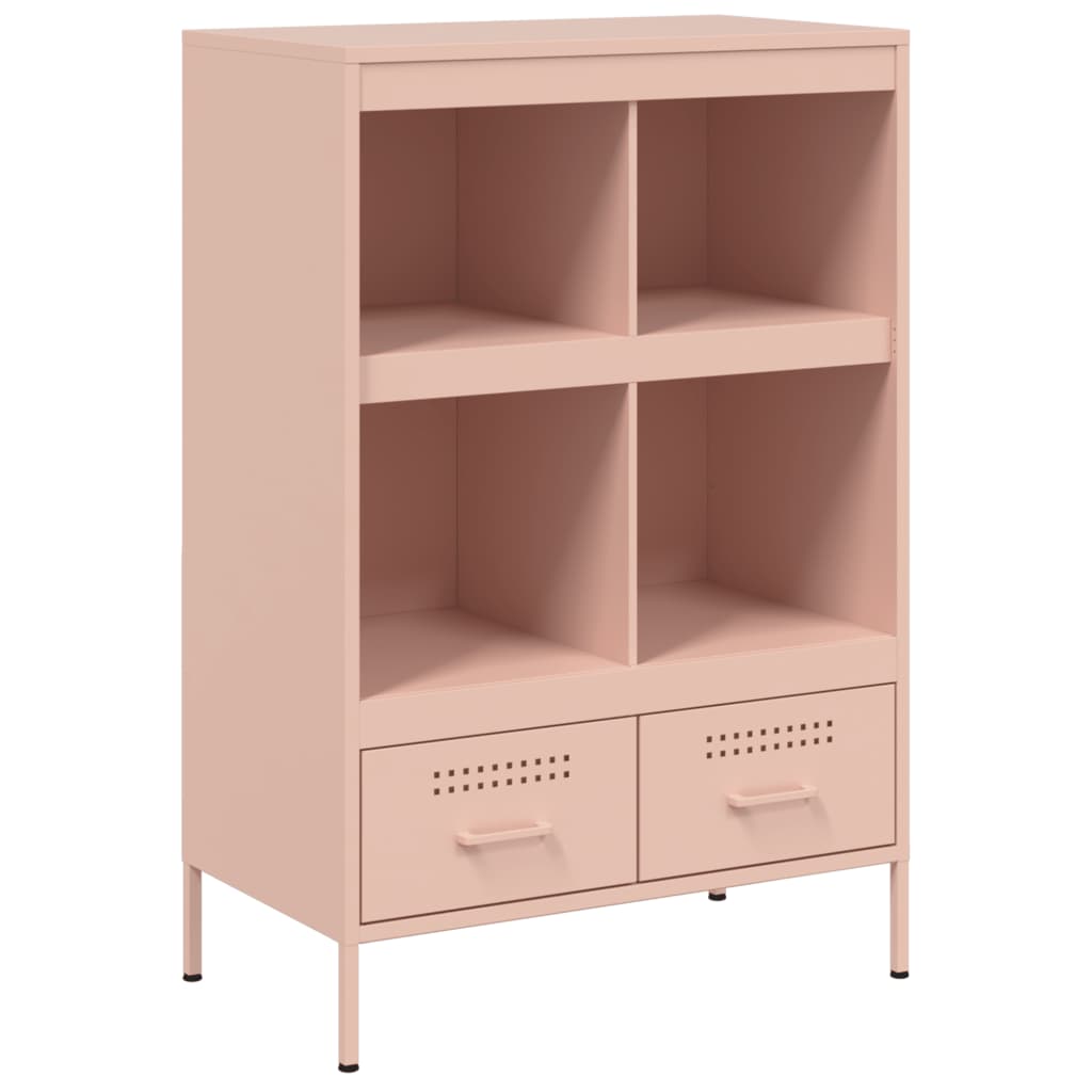 Buffet haut rose 68x39x101,5 cm acier - XIOS