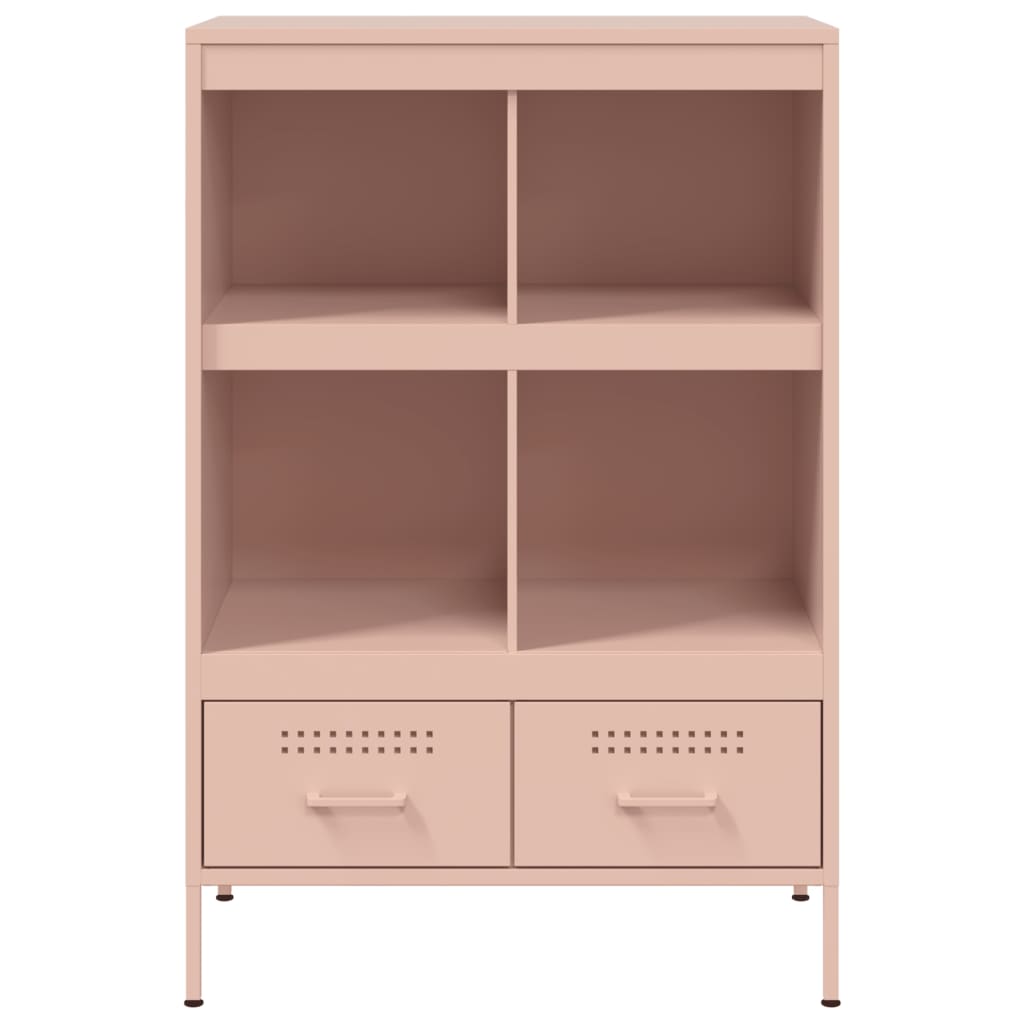 Buffet haut rose 68x39x101,5 cm acier - XIOS