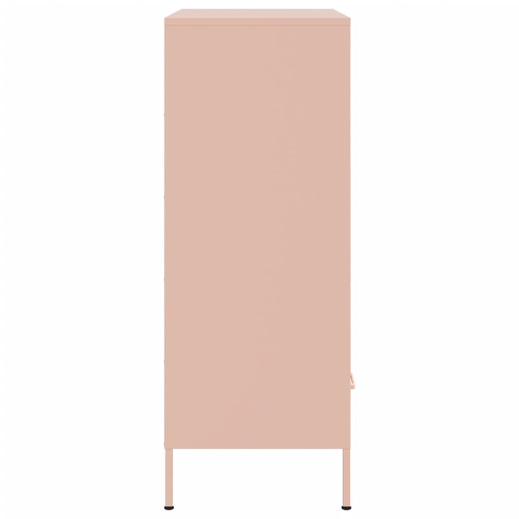 Buffet haut rose 68x39x101,5 cm acier - XIOS