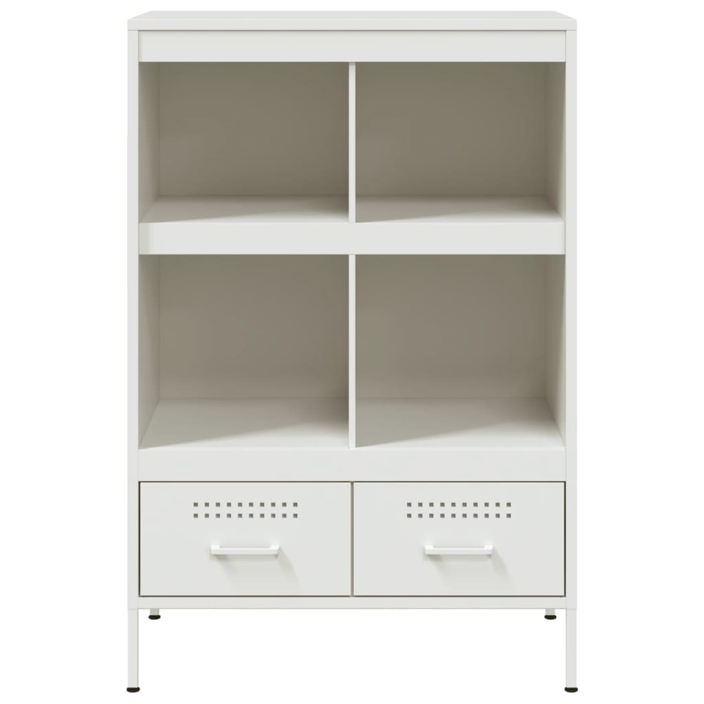 Buffet haut blanc 68x39x101,5 cm acier - XIOS