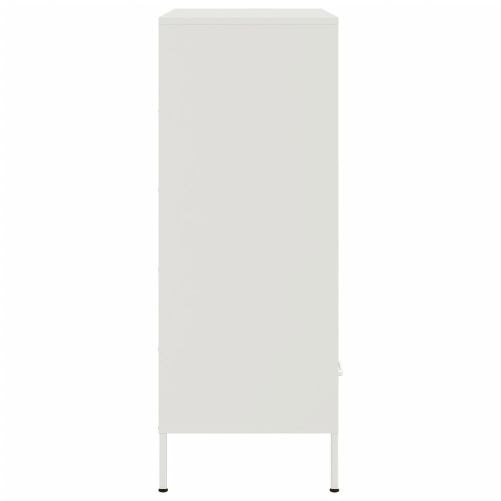Buffet haut blanc 68x39x101,5 cm acier - XIOS