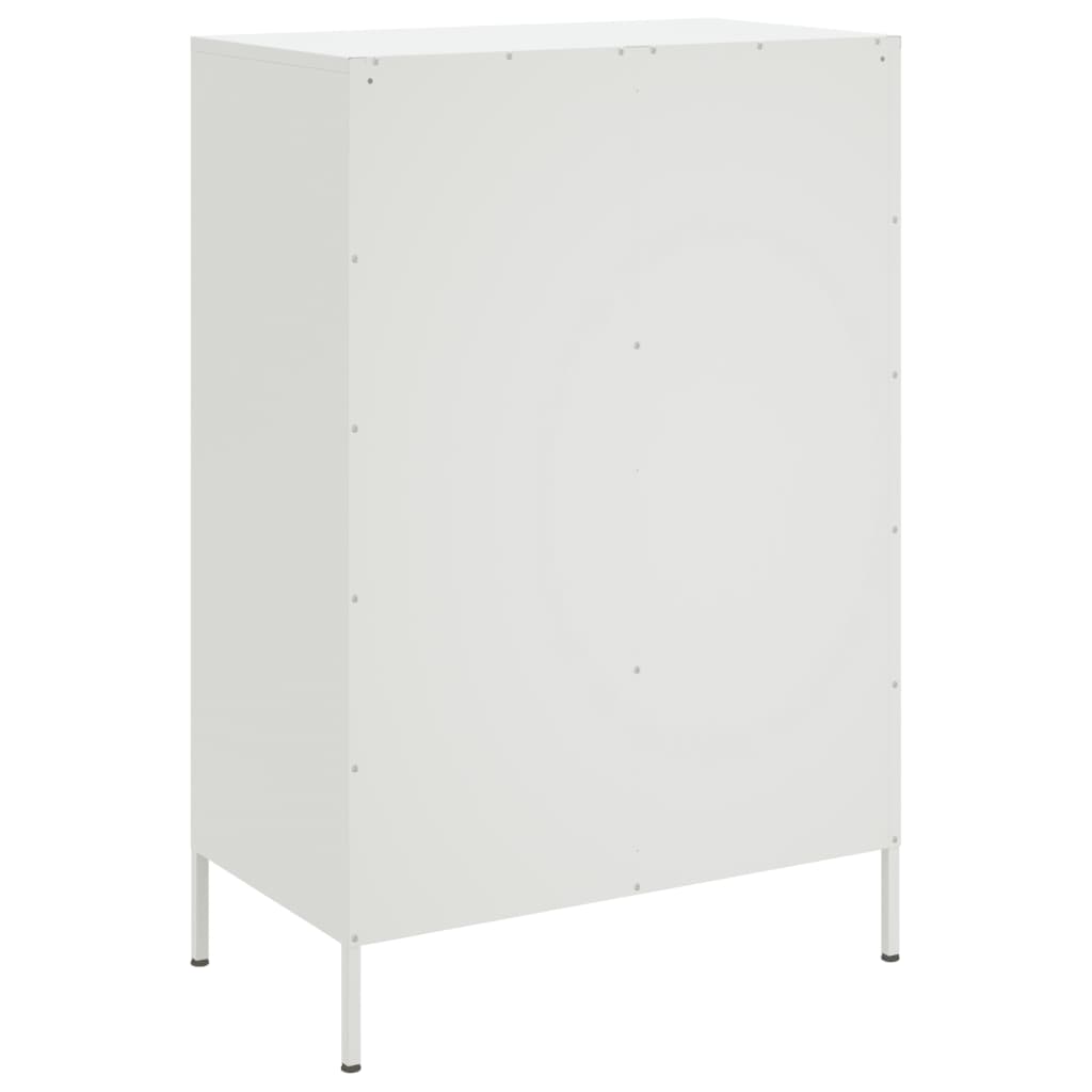 Buffet haut blanc 68x39x101,5 cm acier - XIOS
