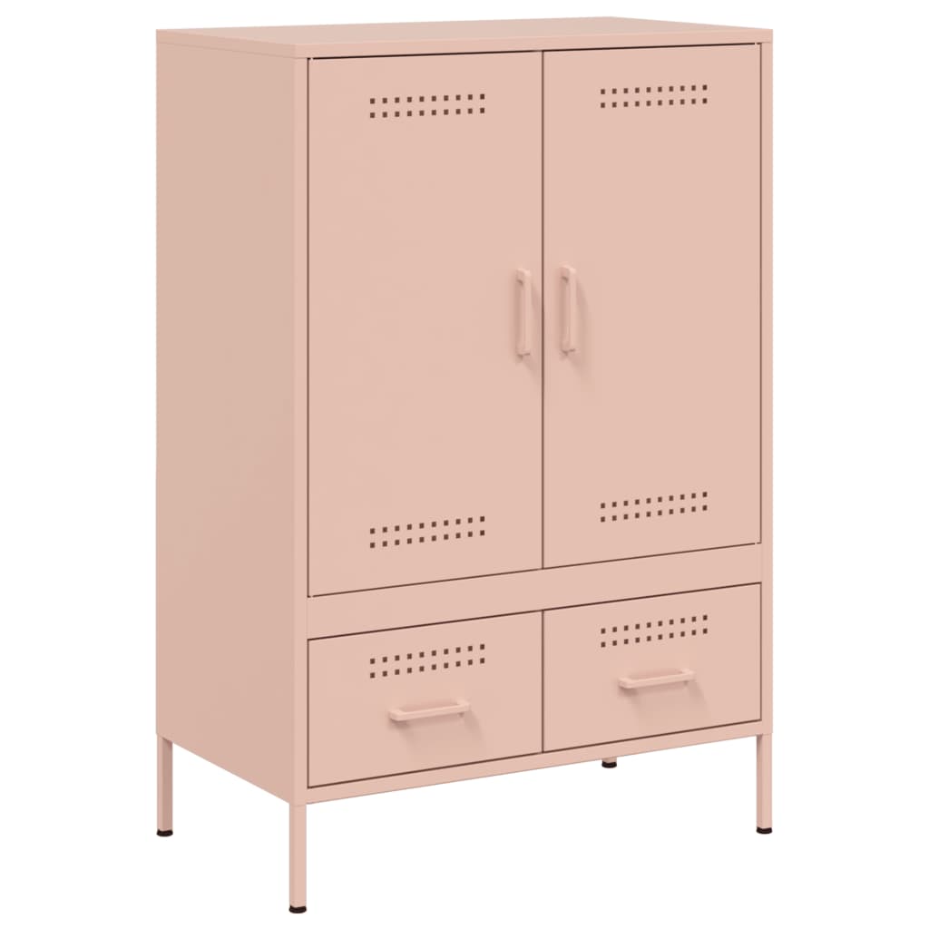 Buffet haut rose 68x39x101,5 cm acier - XIOS