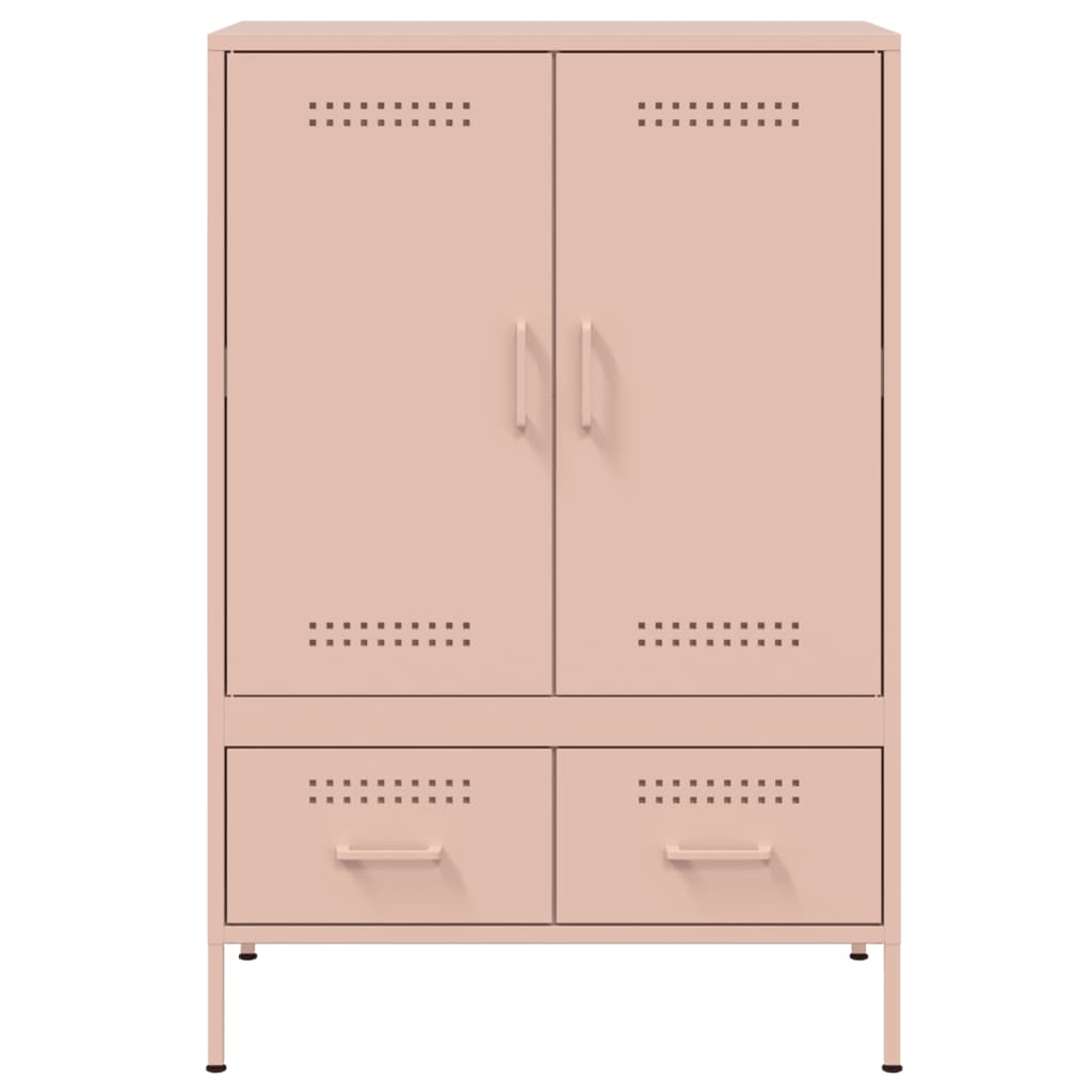 Buffet haut rose 68x39x101,5 cm acier - XIOS