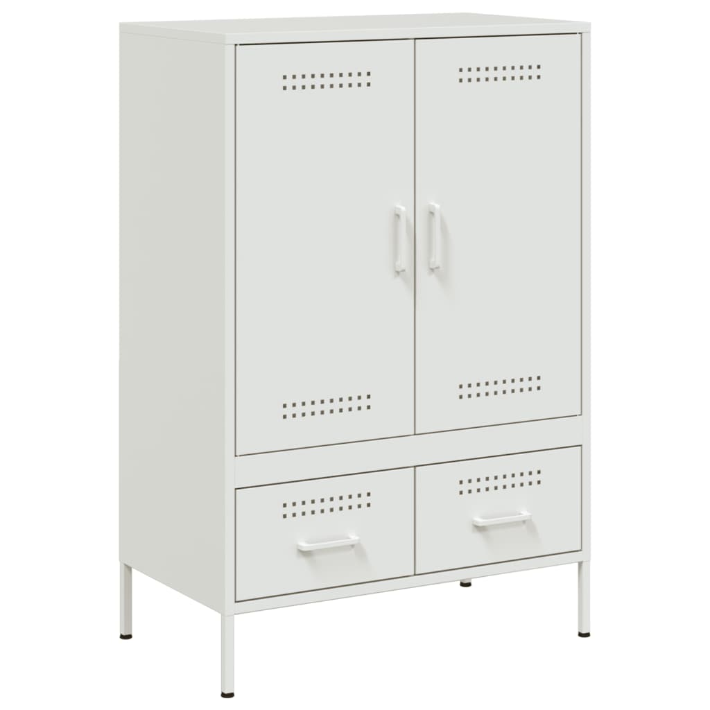 Buffet haut blanc 68x39x101,5 cm acier - XIOS
