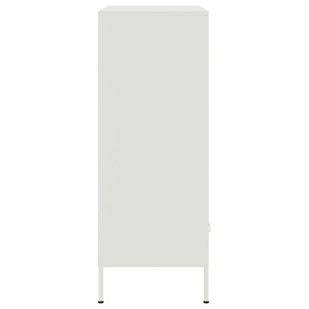 Buffet haut blanc 68x39x101,5 cm acier - XIOS