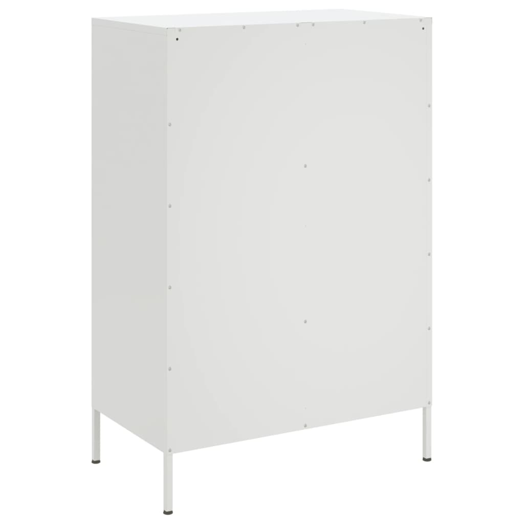Buffet haut blanc 68x39x101,5 cm acier - XIOS