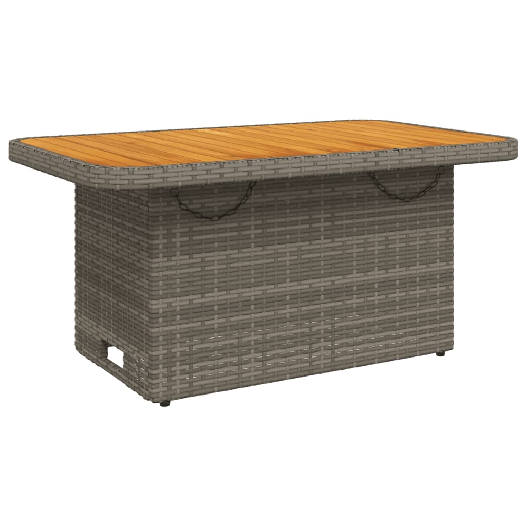 Salon de jardin 2 pcs avec coussins Gris Résine tressée