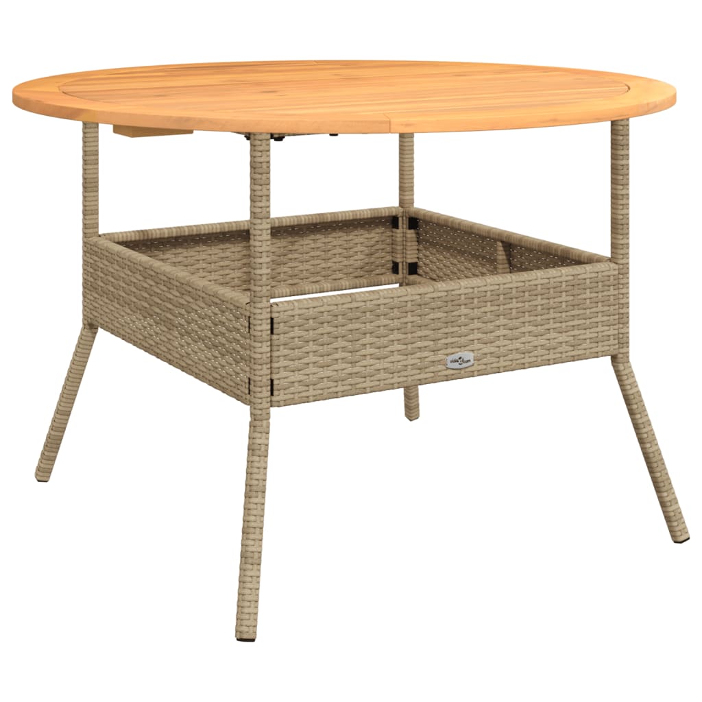 Salon de jardin avec coussins 2 pcs beige résine tressée