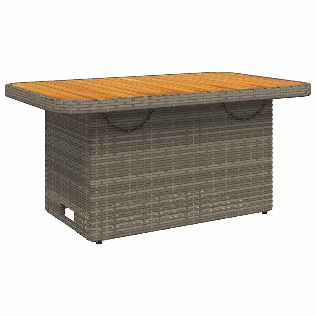 Salon de jardin 3 pcs avec coussins Gris Résine tressée