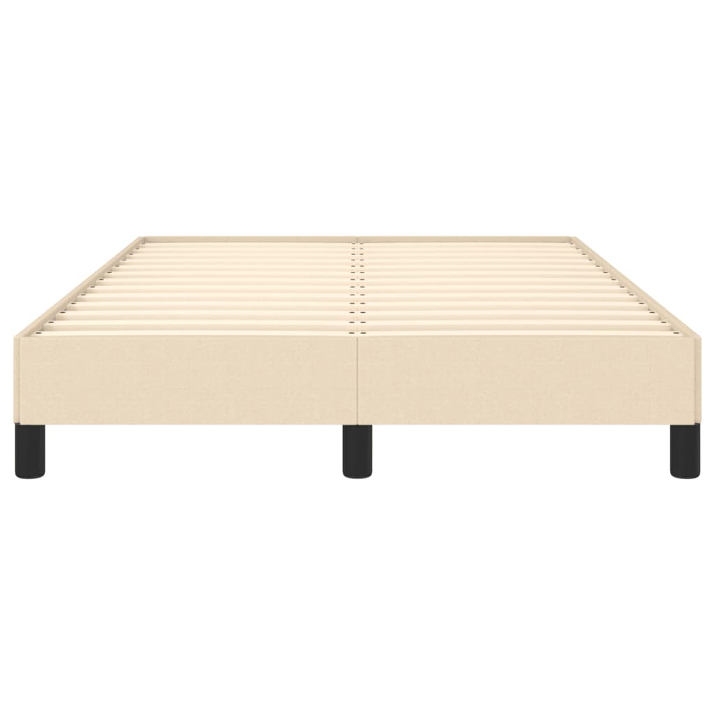 Cadre de lit sans matelas crème 120x190 cm tissu - XIOS
