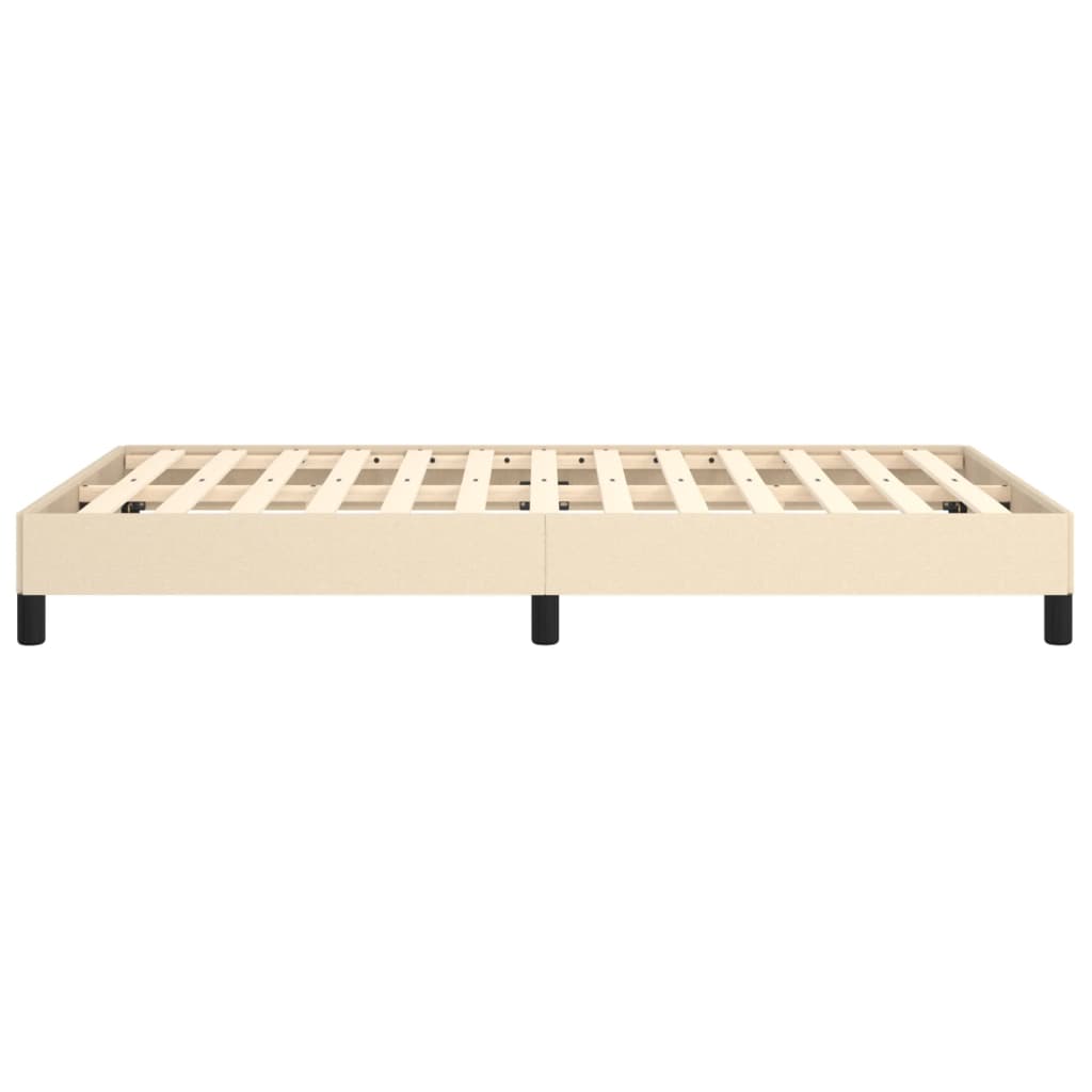 Cadre de lit sans matelas crème 120x190 cm tissu - XIOS