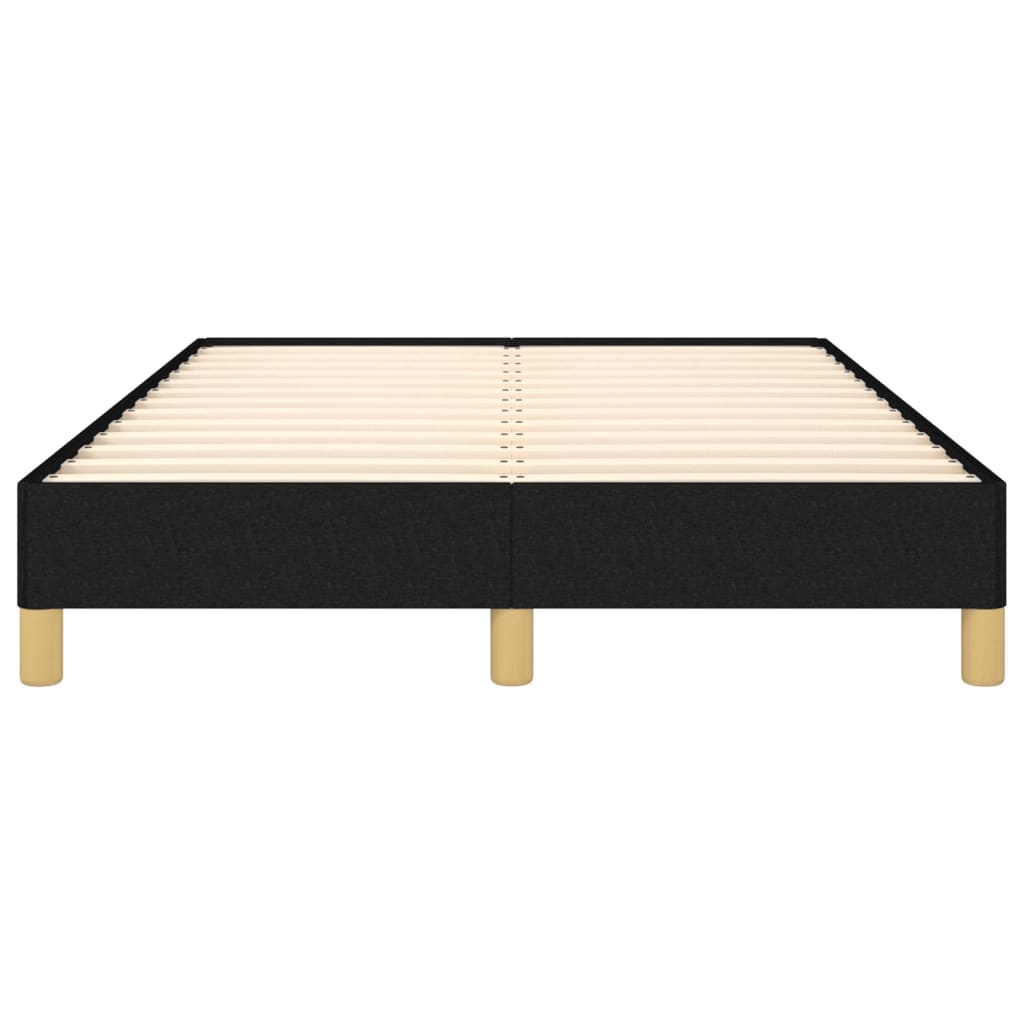 Cadre de lit sans matelas noir 120x190 cm tissu - XIOS
